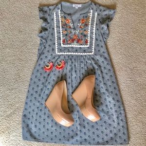 NIB Gianni Bini Lizzie Wedge in Blush Size 9